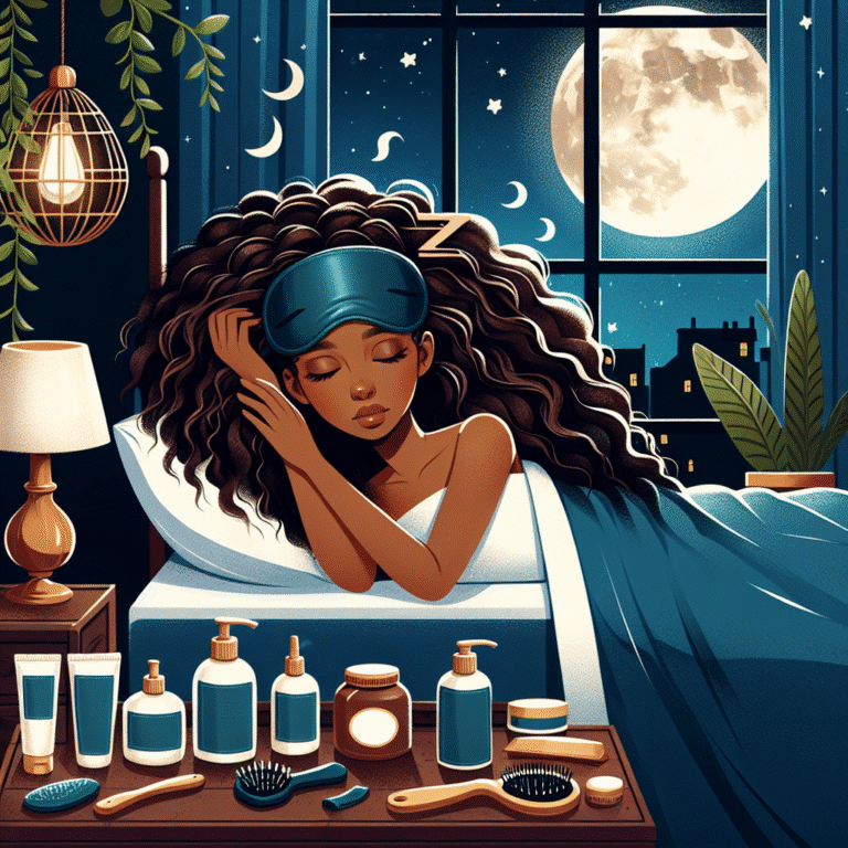 tratamentos noturnos para cabelo crespo: cuide dos seus fios enquanto dorme