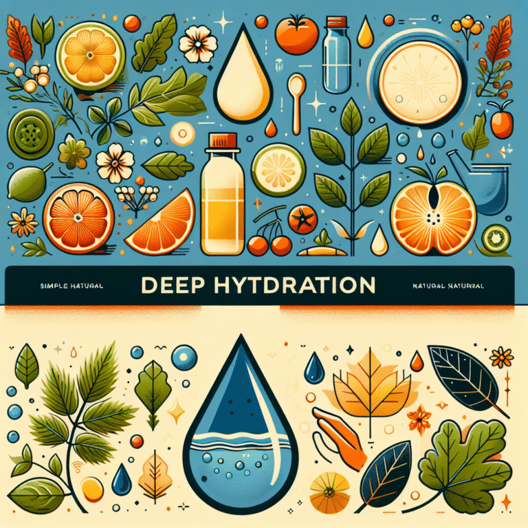 Hidratação profunda com ingredientes naturais simples