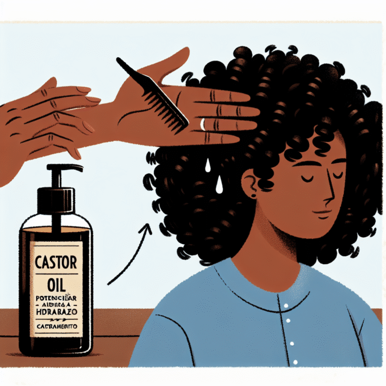 como usar óleo de rícino nos cachos para potencializar a hidratação