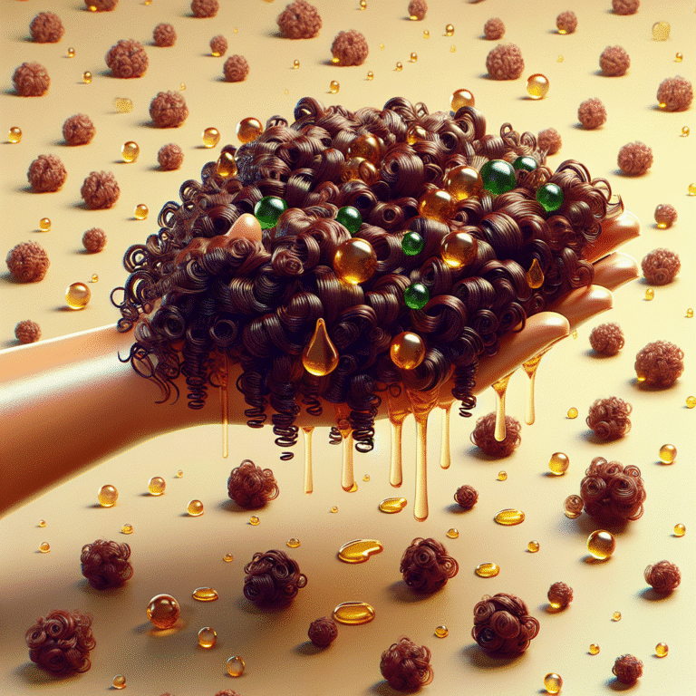 Hidratação com óleos vegetais para cabelos cacheados e nutridos