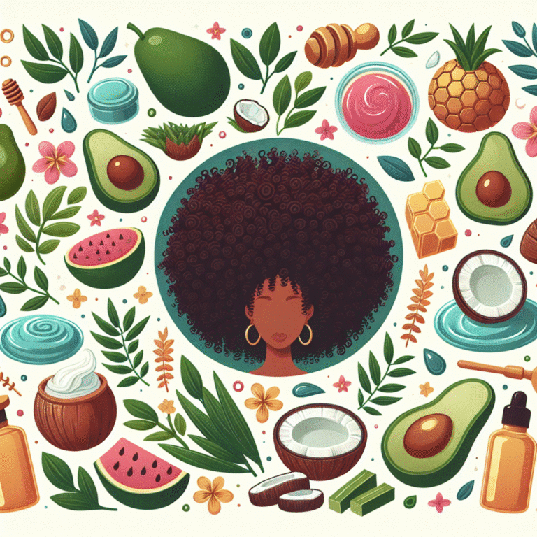 produtos naturais para hidratar cabelos crespos