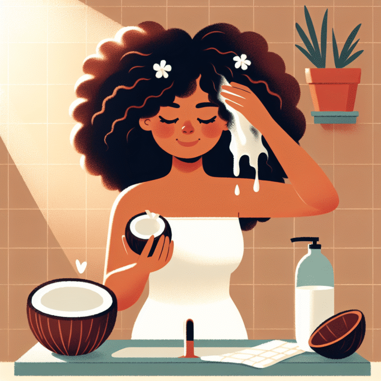 Como usar leite de coco nos cabelos cacheados para brilho